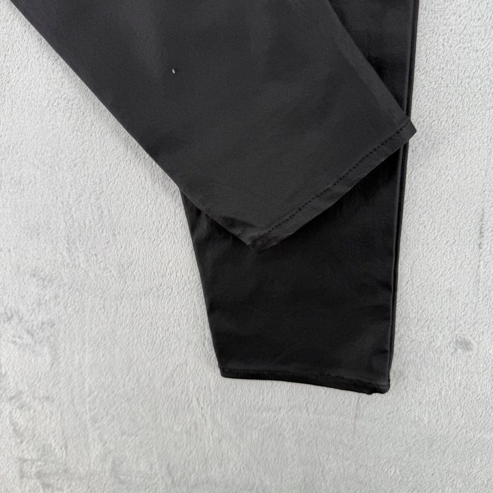 H&M &Denim Curvy Jeggings Women's Size 12 Ultra High Waist Coated Black Ankle - Picture 10 of 14